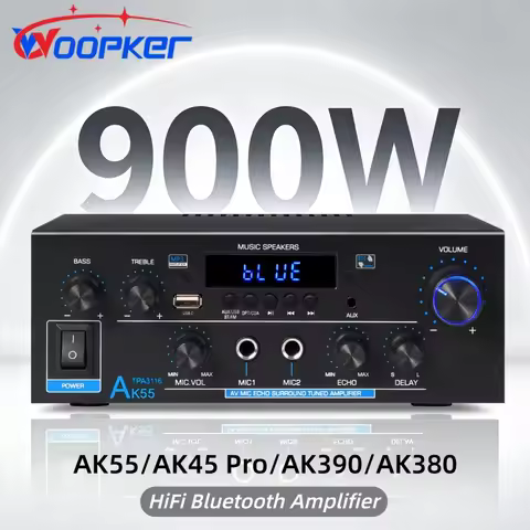 Woopker AK55/AK45 Pro/AK390/AK380 Sound Amplifier Bluetooth Amplifier HiFi Digital Audio Subwoofer 2