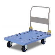 PRESTAR : FOLDABLE HANDLE 300KG PVC PLATFORM TROLLEY [Steel Reinforce At Bottom Platform]