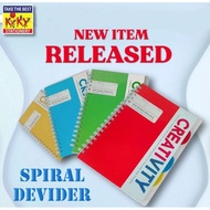 KIKY BEST QUALITY Spiral Divider B5 Notebook (1 pcs)