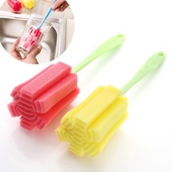 Simple Durable Cup Brush Bottle Brush Sponge Cleaning Cup Brush Kitchen Cleaning Brush Random Color