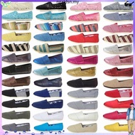 Toms Thomas Shoes Denim Shoes Pure Color Flat kasut Casual Couple loafer Toms Shoes Slip on Shoes
