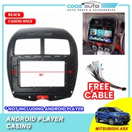 Mitsubishi ASX Dashboard Audio Android Player Radio FM Casing Frame Free wiring