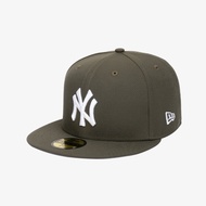 [Official]  New Era | MLB NEW YORK 5950 YANKEES BASIC FITTED CAP NEW OLIVE