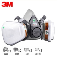3M6200 Respirator + 3m 6001 Cartridge + 3M 501 Cover + 3M 5N11 N95 Filter (7 in 1)