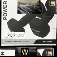 Dambel Kettler 10kg/dumbell neoprene kettler (10kg/pair) Original dambel/