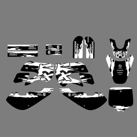 NICECNC For Kawasaki KX65 2000-2015 KLX110 KLX 110 2000-2009 Motorcycle Fairing Graphics Background 