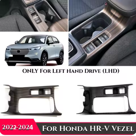 Car Console Water Cup Holder Frame Cover Trim for Honda XR-V HRV Vezel 2022-2024 Interior Accessorie