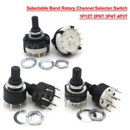 RS16 RS26 Selectable Band Rotary Channel Selector Switch Single Deck Rotary Switch Band Selector 1P1