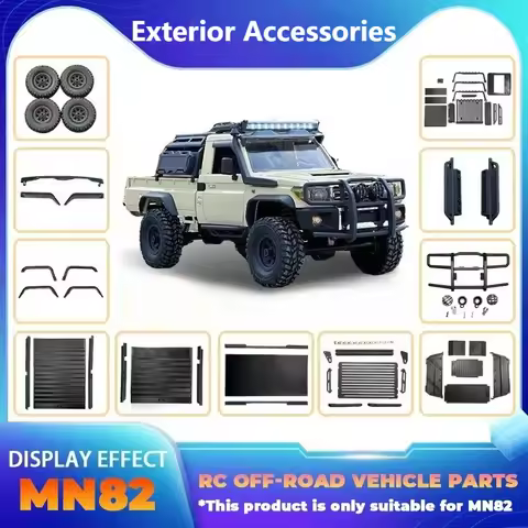 MN82 Casing Appearance Upgrade and Modification Accessories for 1/12 MN82 LC79 RC Climbing Off-road