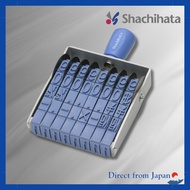 Shachihata Stamp Rotating Rubber Seal Gothic Font 8-Character Size 1-6 with Imprint Dimensions