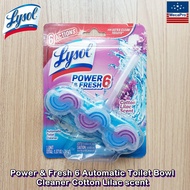Lysol® Power & Fresh 6 Automatic Toilet Bowl Cleaner Cotton Lilac scent ผลิตภัณฑ์ทำความสะอาดโถชักโคร
