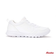 BATA Junior White Power Lace Up School Shoes 501X379