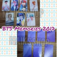 (CAN SINGLE) Bangtan Boys BTS Memories 2017 Photocard Kpop