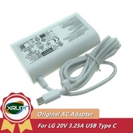 20V 3.25A 65W USB Type C ADT-65DSU-D03-2 ADT-65FSU-D03-EPK EAY65895911 Original AC Adapter Charger F