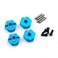 Yeah Racing WA-016BU Aluminum Wheel Hex hub Set Thick 6mm For 1/10 RC Touring Drift Crawler Car Blue