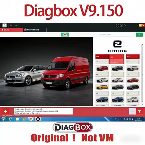 2024 Diagbox V9.150 with crack diagnostic software work with PP2000 programming tool 1995-2022 le-xi