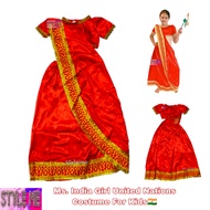 INDIA GIRL INDIAN UNITED NATIONS COMPLETE SET COSTUME FOR KIDS