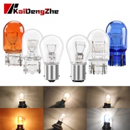 1 Piece T20 BA15S BAY15D 1156 1157 7443 7440 W21/5W Signal Light Car Clear Glass Lamp Brake Tail Bul