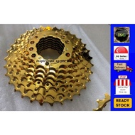 SUNSHINE BICYCLE Gold CASSETTE 9 Speed / 10 Speed Freewheel Hub - MTB / Foldies / Folding Bike / Cycling / Java / Sava