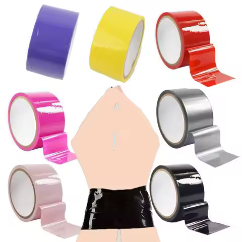 20Meter Fantasy Anti-stick Bondage Tape Slave PVC Restraints Bondage Kit Role Play Adult Fun Games E