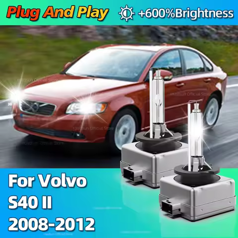 Replacement 35W Xenon D1S HeadlightHID Light Bulbs 6000K Car Headlamp For Volvo S40 II 2008 2009 201