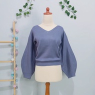 Premium knitwear GRL blue