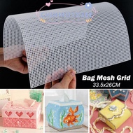 CHIHIRO1X3EE Bag Mesh Grid, White 33.5x26CM Canvas Bag Sheets, Plastic 7CT Bag Rug