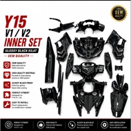 Inner Kilat Glossy Black For Yamaha Y15 Y15ZR V1 V2 Ysuku LC150 Exciter Doctor OEM 100% Original Doc
