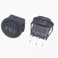 ROUND ROCKER SWITCH ON OFF ON 15MM 3 PIN