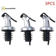 <Hoembellish> 3pcs Stainless Steel  Bottle Stopper Liquor Bottle Pourer Stopper Dispenser  well