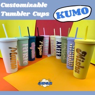 [AWAN] Customised KUMO Tumbler Cup Pastel colours