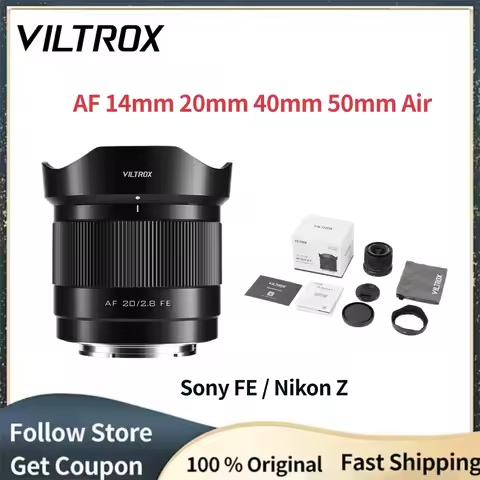 Viltrox 14mm 20mm 40mm 50mm Air Camera Lens Full Frame Ultra Wide Angle Auto Focus VLOG Lens For Son