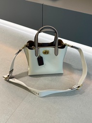 COACH Willow系列 新款托特包 白色 CW549/CW550 18 尺寸18x14x10cm