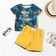 SR4 YOYOSHOW Summer new boys' suit comfortable & fashionable boys' T-shirt suit 2-6 years old boys' 