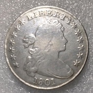 Koin kuno Liberty Amerika 1801