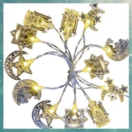 (AJDC) Islam Muslim Festival Party Moon Star Castle Lantern Ramadan Home Decoration EID Mubarak LED 