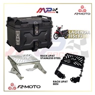 F2 Moto LAGENDA 115z Fi RACK LIPAT + F2-Moto TOP BOX SET