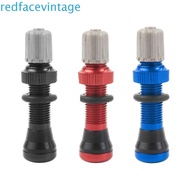 REDFACEVINTAGE Bike Valves MTB Mountain Bike Bicycle Accessories Rim Wheel Aluminium Alloy Sealant Vacuum Nozzle