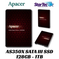 APACER 2.5" SSD AS350X SATA III 128GB / 256GB / 512GB / 1TB