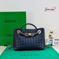 Bottega Veneta Andiamo Small dark blue tote bag BV