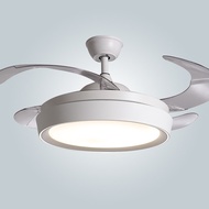 ST-⛵42Inch/48Inch Invisible Fan Lamp Modern Minimalist Restaurant Ceiling Fan Lights Tmall Genie Living Room Bedroom Fan