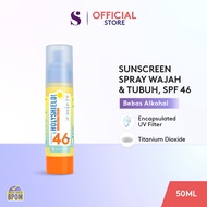 SOMETHINC Holyshield! Sunscreen Shake Mist SPF46 PA+++ - Sunscreen Spray No Whitecast Tidak Lengket