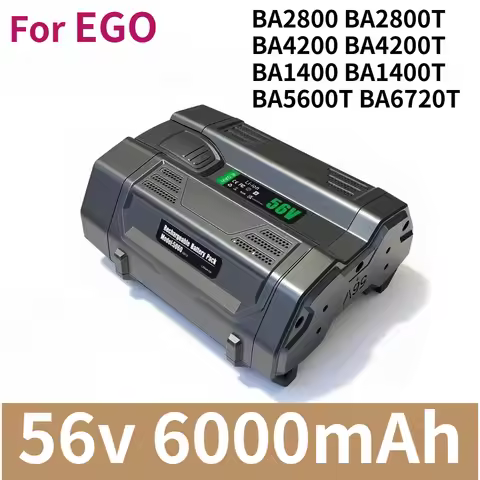 For EGO 56V 6000mAh Replacement battery BA2800 BA2800T BA4200 BA4200T BA1400 BA1400T BA5600T BA6720T