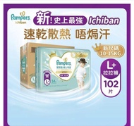 Pampers Ichiban L+ 拉拉褲/學習褲-大碼加大版102片