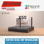 NVR EZVIZ 4 CHANNEL X5S-4W FULL WIRELESS UP TO 5MP ORIGINAL EZVIZ