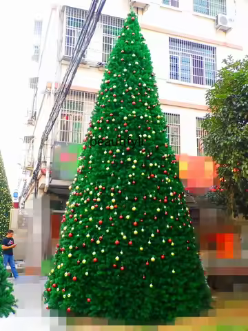 ss 8350 Large Christmas tree 4 - 5 -6 - 7 M outdoor frame Christmas tree square layout
