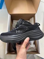 全新HOKA BONDI 8 黑色385碼帶原盒