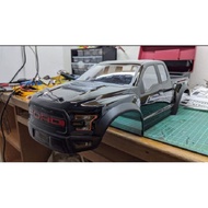 Bodyshell Custom Team C Ford Raptor 313mm wheelbase untuk Encik taiflatif
