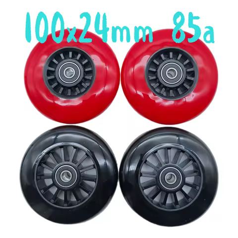 Scooter wheel skate board wheel 100mm 85a 100x24mm with bearing 2wheels/lot