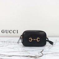 GUCCI 1955 馬銜扣相機包 黑色原廠皮 20x14x5cm 香港現貨/順豐到付
